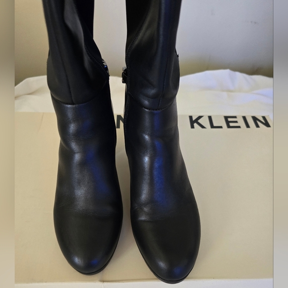 Boots, Anne Klein Women’s Black Heeled Boots - Picture 7 of 8
